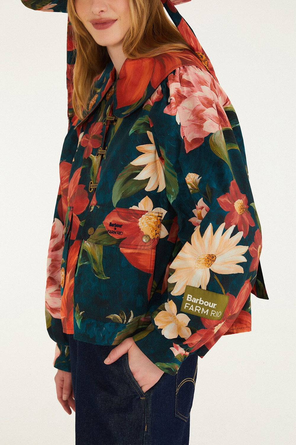 Wild Flower Jacket - FARM Rio EDENS BLOOM LIGHT PINK