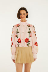 Bromelia Jacket - FARM Rio EDENS BLOOM LIGHT PINK