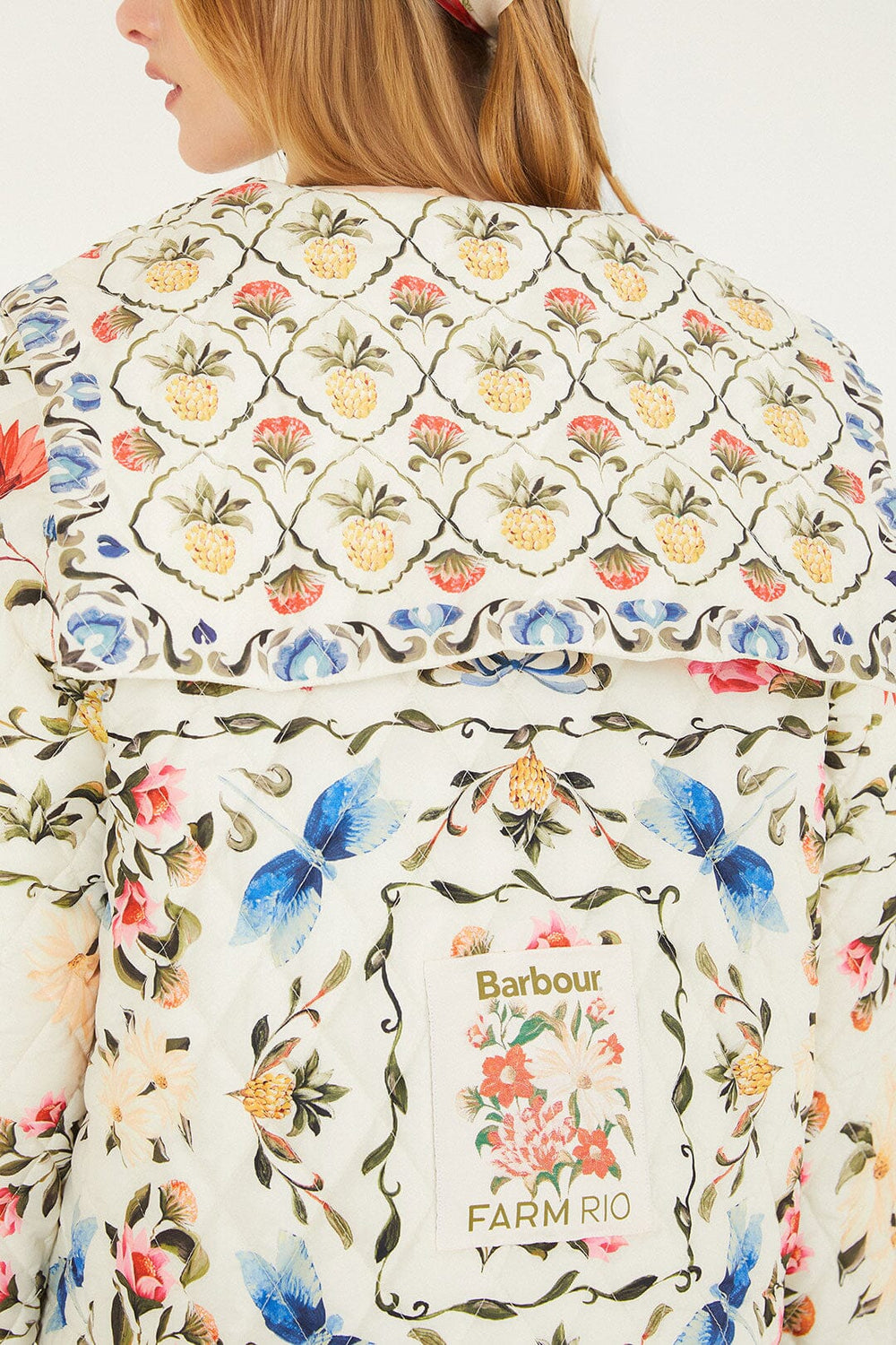 Petal Quilted Jacket - FARM Rio PETAL SPRINGS CREAM