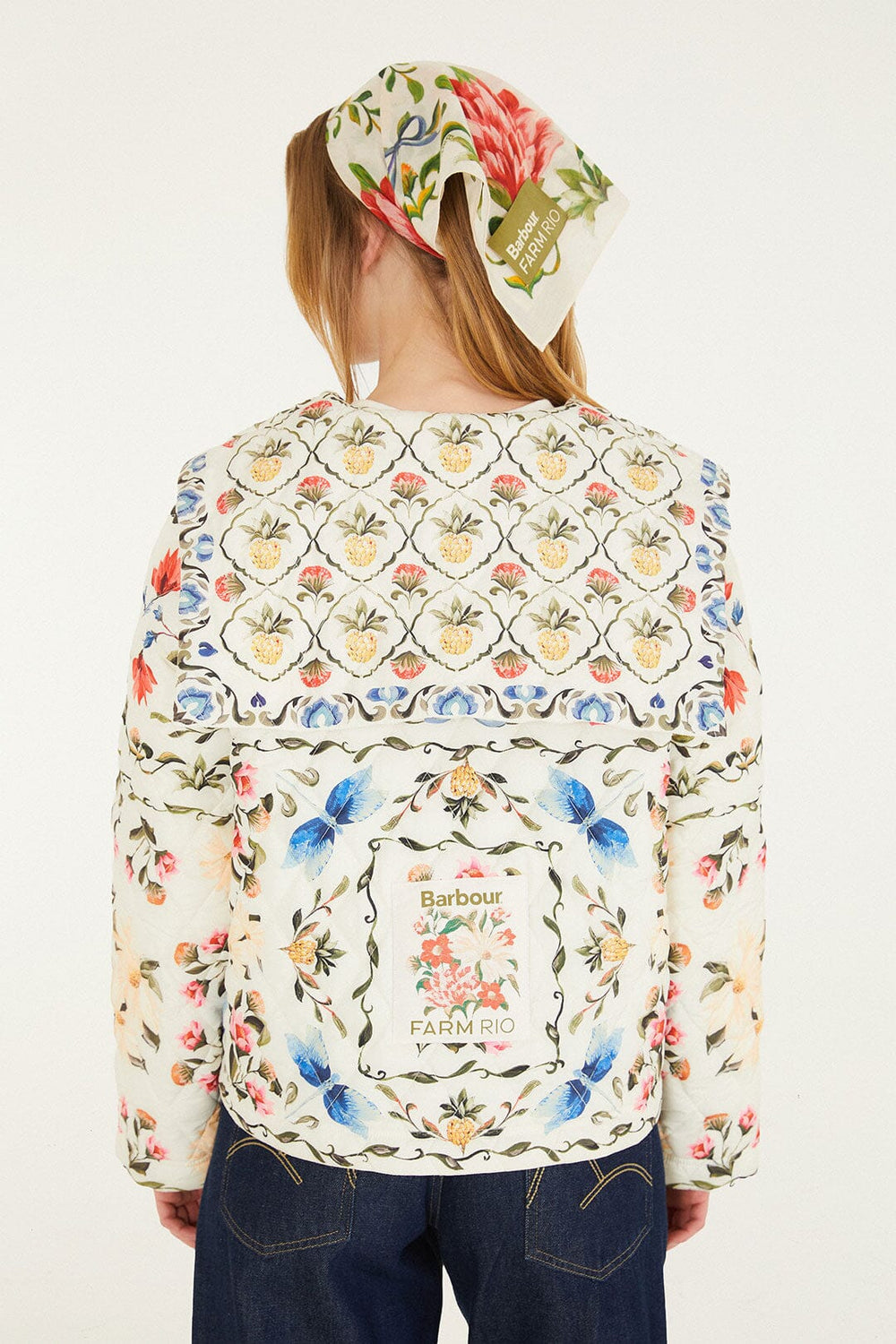 Petal Quilted Jacket - FARM Rio PETAL SPRINGS CREAM