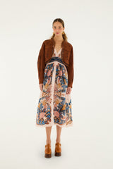 Caramel Richelieu Cropped Leather Jacket - FARM Rio CARAMEL