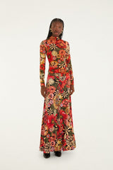 Black Flowershop Ruched Waist Jersey Blouse - FARM Rio FLOWERSHOP MINI BLACK