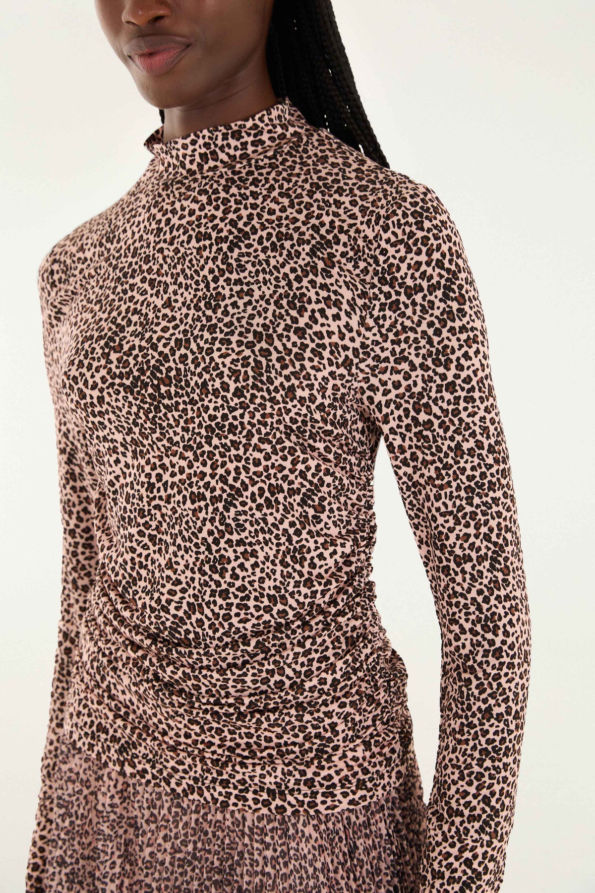 Pink Baby Leopard Jersey Blouse - FARM Rio BABY LEOPARD PINK
