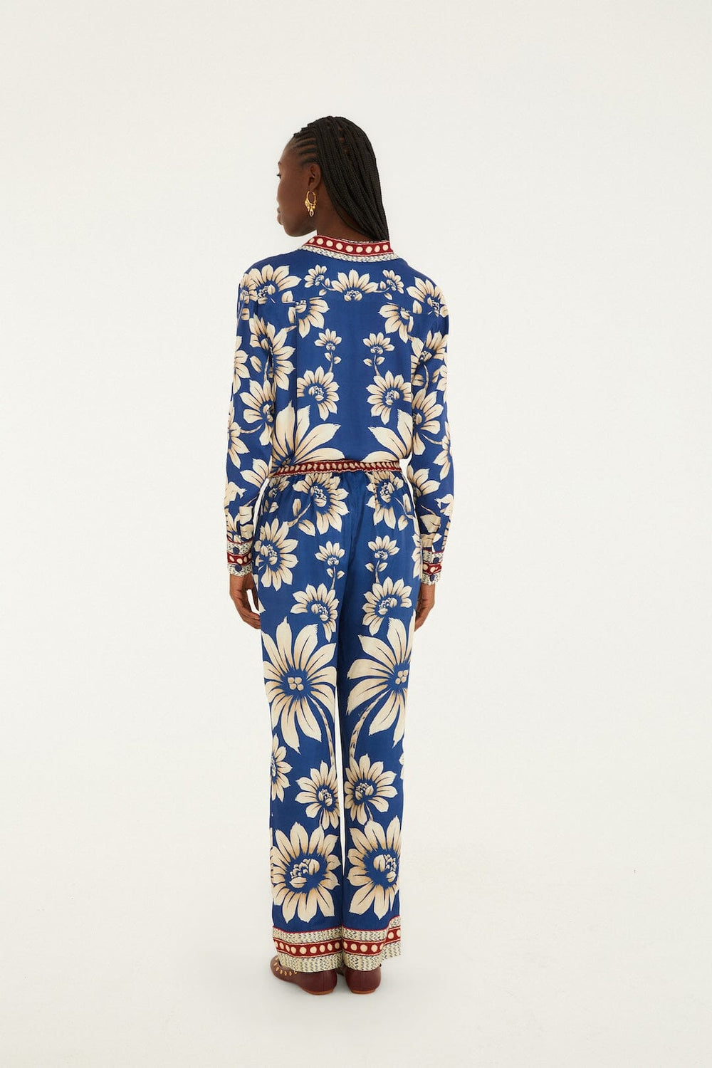 Blue Luna Lenzing Ecovero Viscose Pajama Pants - FARM Rio LUNA BLUE