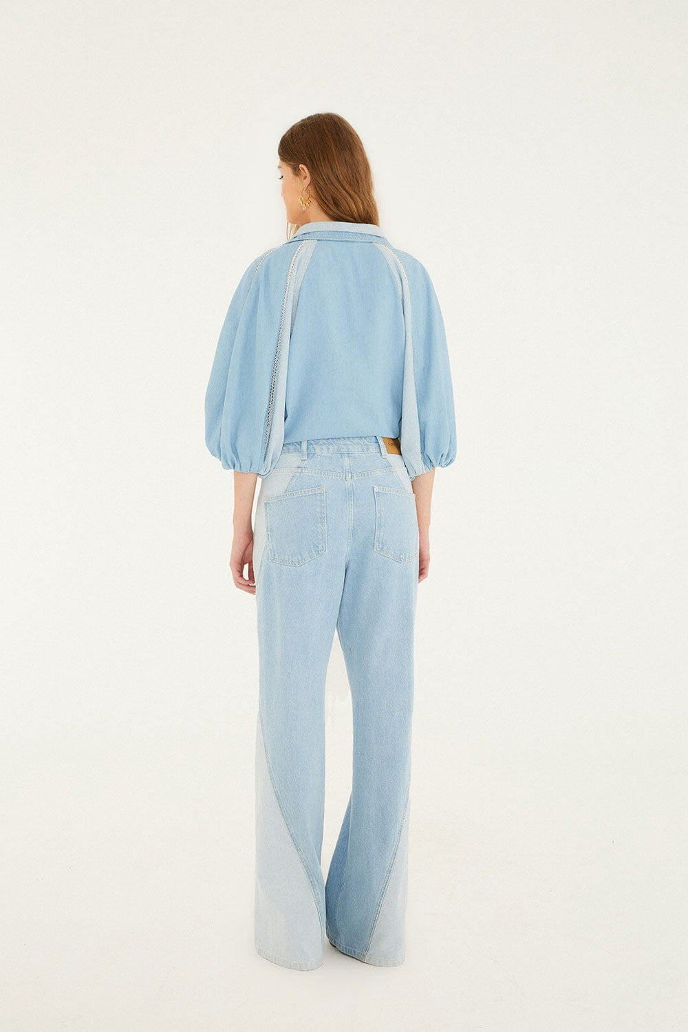 Denim Tree Light Colors Pants - FARM Rio DENIM
