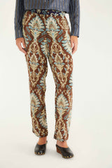 Brown Wonderful Arabesque Pants - FARM Rio WONDERFUL ARABESQUE BROWN