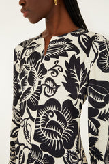 Off-White Cashews And Birds Lenzing Ecovero Viscose Maxi Dress - FARM Rio CASHEWS AND BIRDS WINTER WHITE