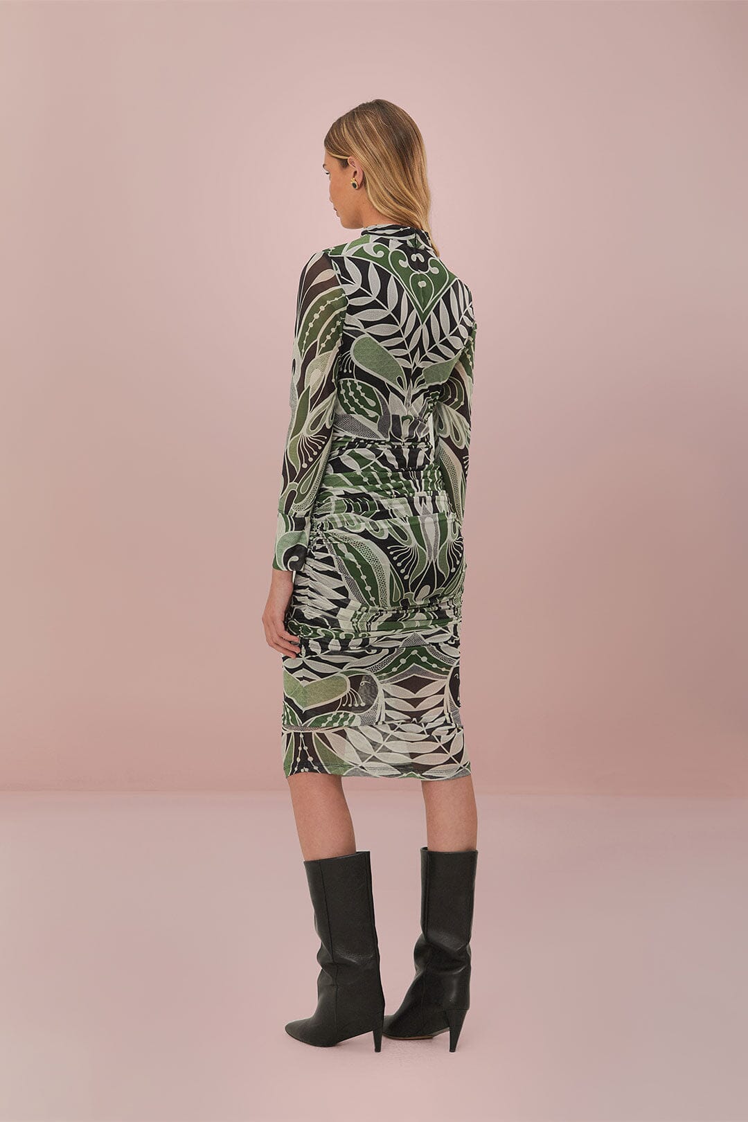 Black Lace Nature Tulle Midi Dress - FARM Rio LACE NATURE BLACK