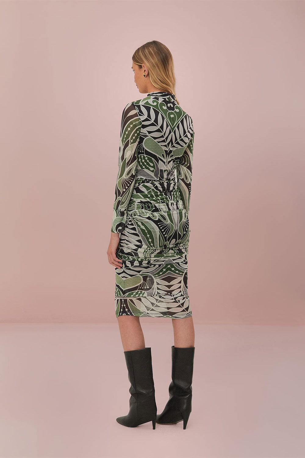 Black Lace Nature Tulle Midi Dress - FARM Rio LACE NATURE BLACK
