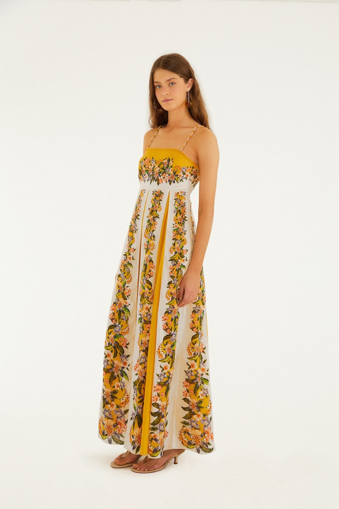 Sand Hilo Stripes Maxi Dress - FARM Rio HILO STRIPES SAND