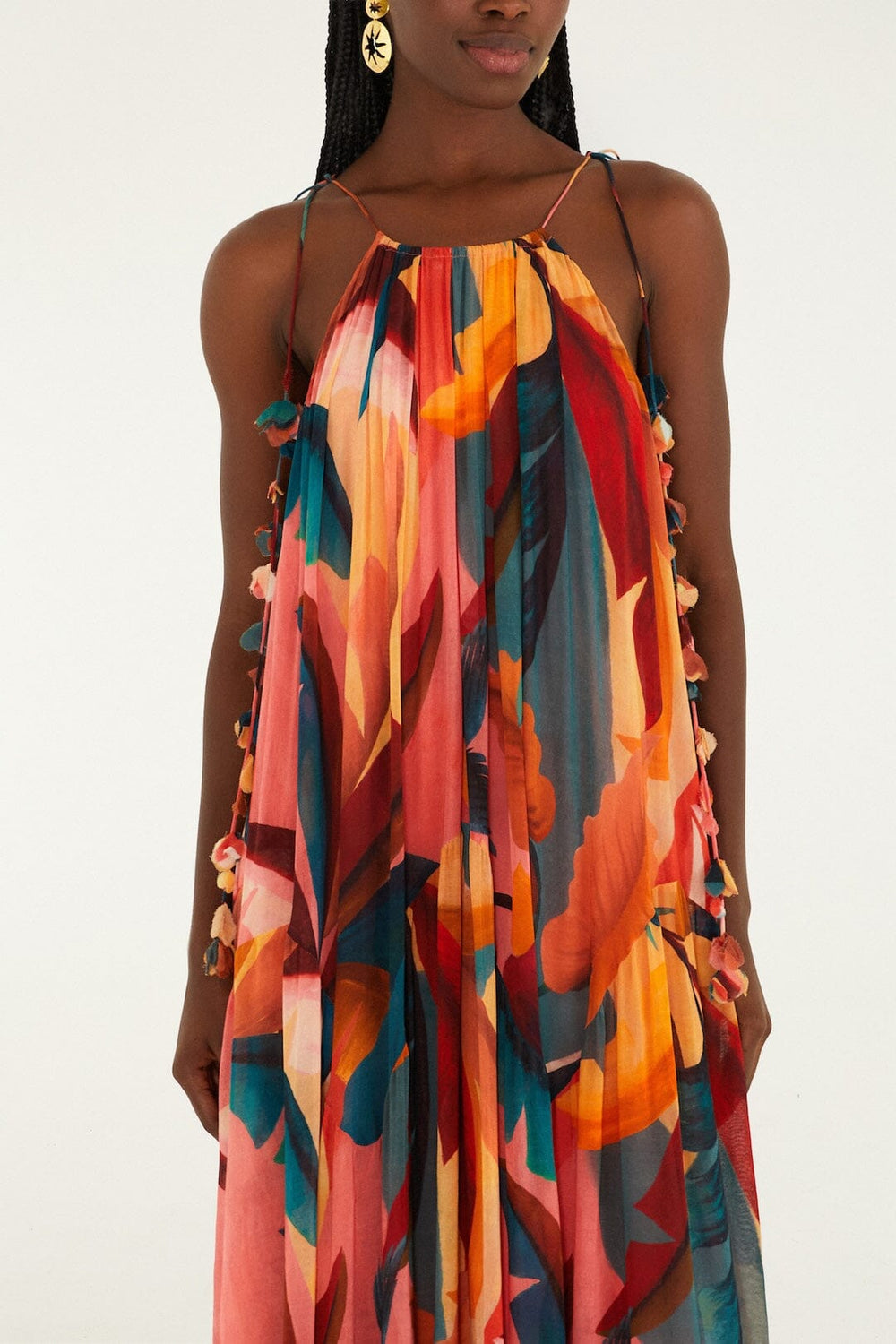 Multicolor Atlantic Rainforest Sleeveless Maxi Dress - FARM Rio ATLANTIC RAINFOREST MULTICOLOR