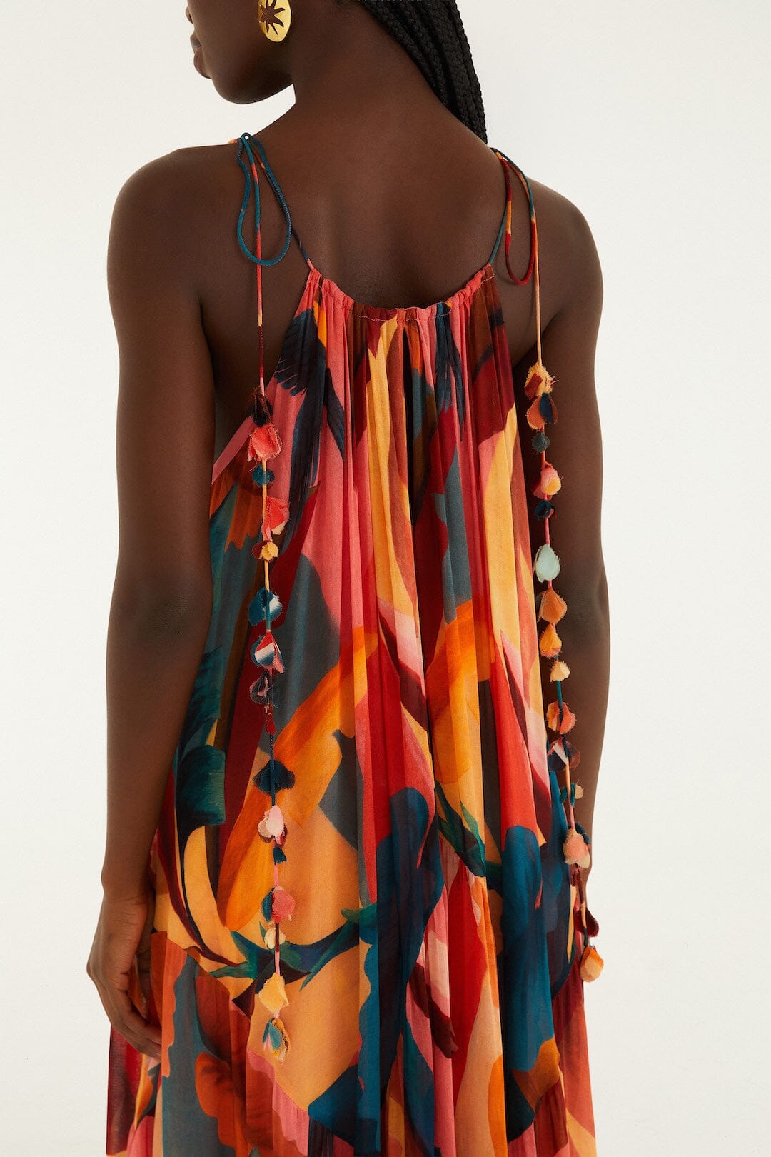 Multicolor Atlantic Rainforest Sleeveless Maxi Dress - FARM Rio ATLANTIC RAINFOREST MULTICOLOR