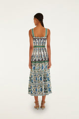 Off-White Manoela Belted Lenzing Ecovero Euroflax Maxi Dress - FARM Rio MANOELA OFF-WHITE