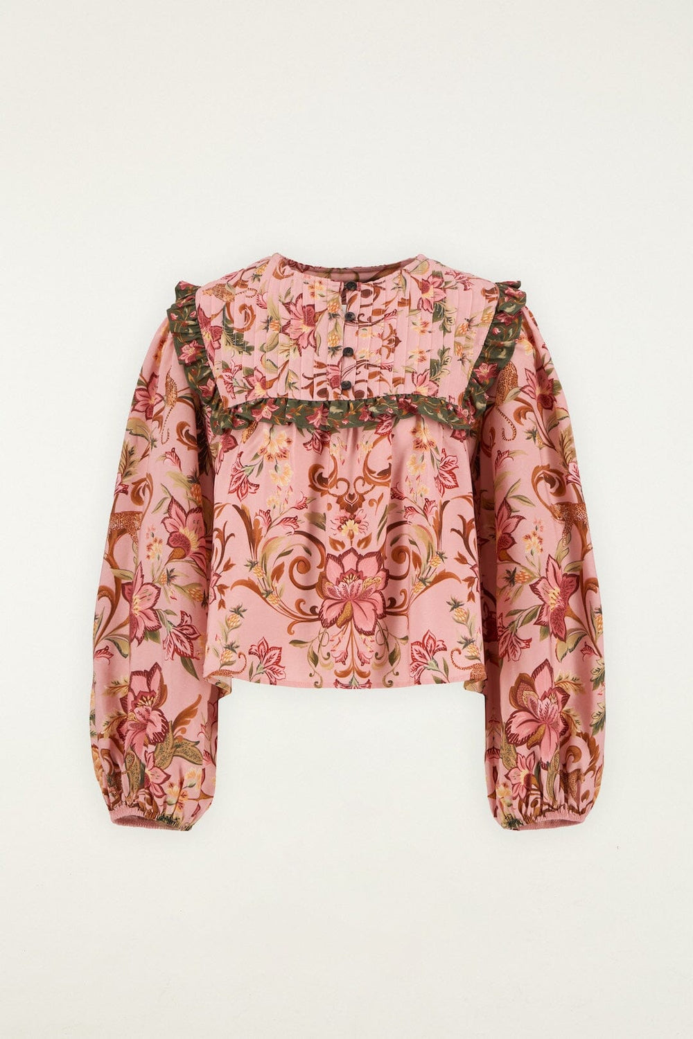 Cami Blouse - FARM Rio TROPICAL ROYALNESS PINK