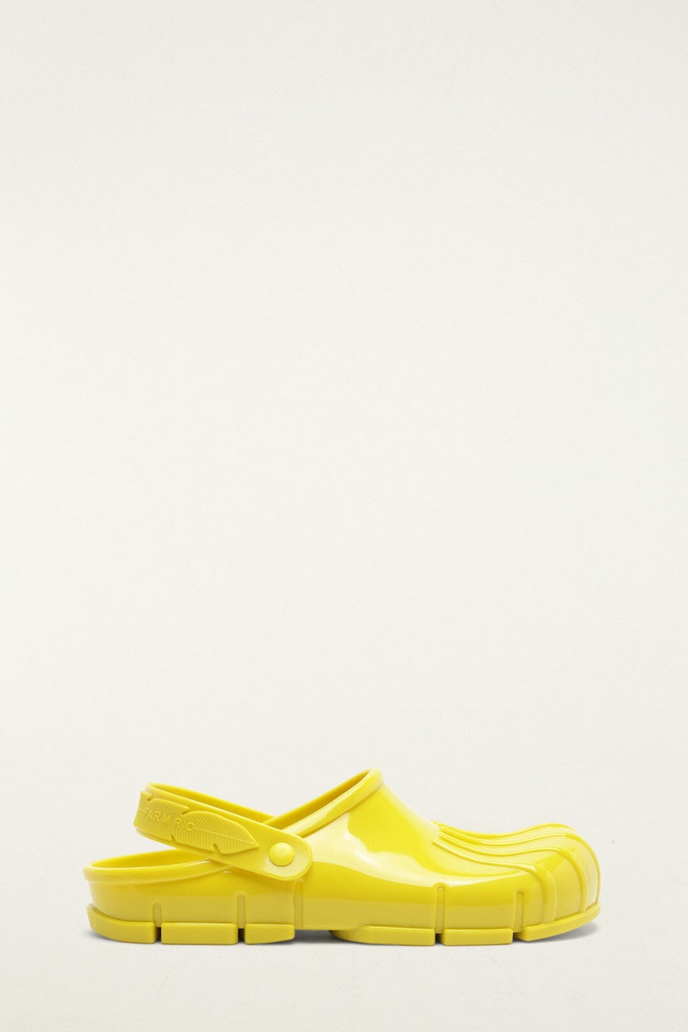 Yellow Monstera Slingback Rain Clog - FARM Rio LIME