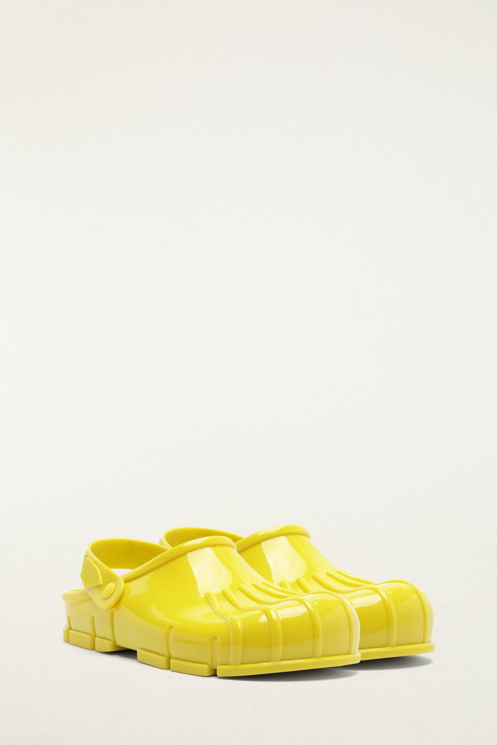 Yellow Monstera Slingback Rain Clog - FARM Rio LIME
