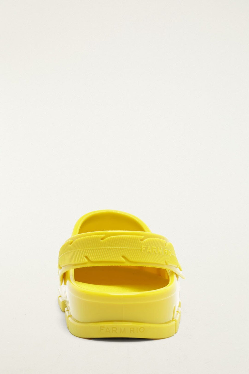Yellow Monstera Slingback Rain Clog - FARM Rio LIME