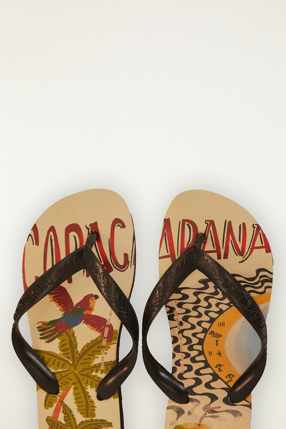 Farm Copacabana Havaianas Sandals - FARM Rio BLACK