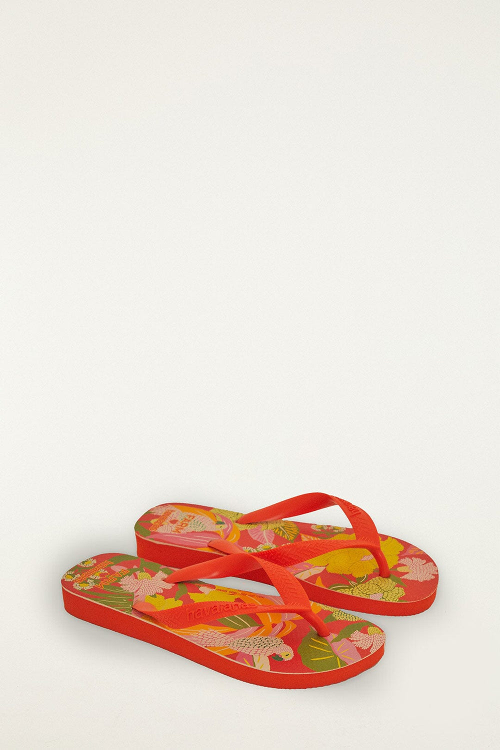 Farm Neon Flor Havaianas Sandals - FARM Rio ORANGE