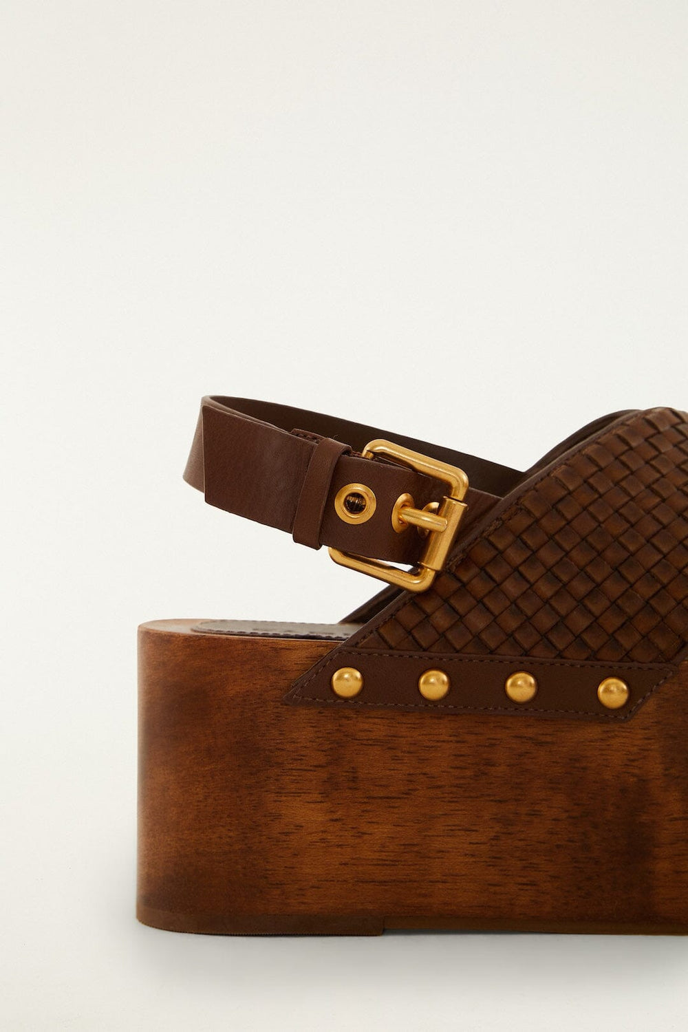 Woven Platform Sandal - FARM Rio WALNUT
