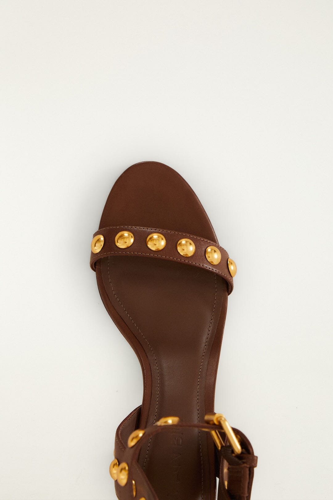 Leather Block Sandal - FARM Rio WALNUT