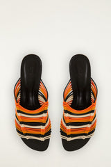 Macrame Kitten Heel - FARM Rio TOUCAN MULTICOLOR