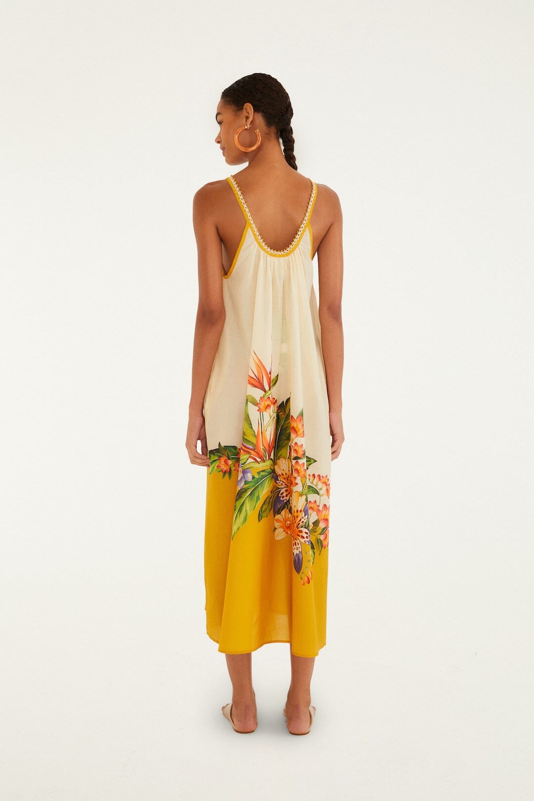Light Blush Hilo Stripes Maxi Dress - FARM Rio HILO STRIPES LIGHT BLUSH