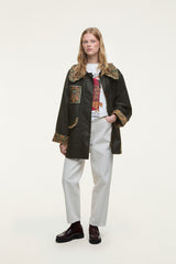 Maria-Clara Waxed Jacket - FARM Rio GREEN