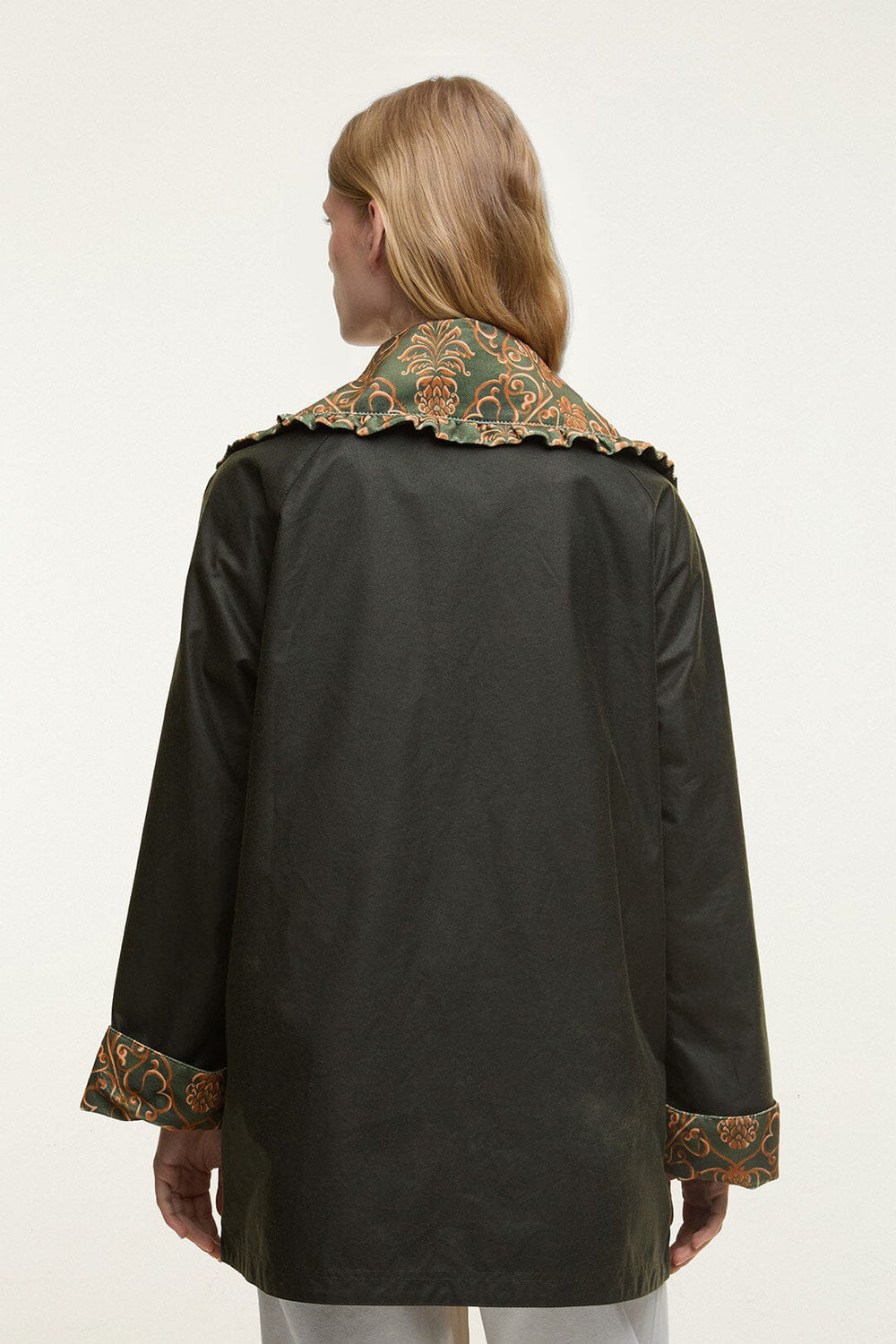 Maria-Clara Waxed Jacket - FARM Rio GREEN