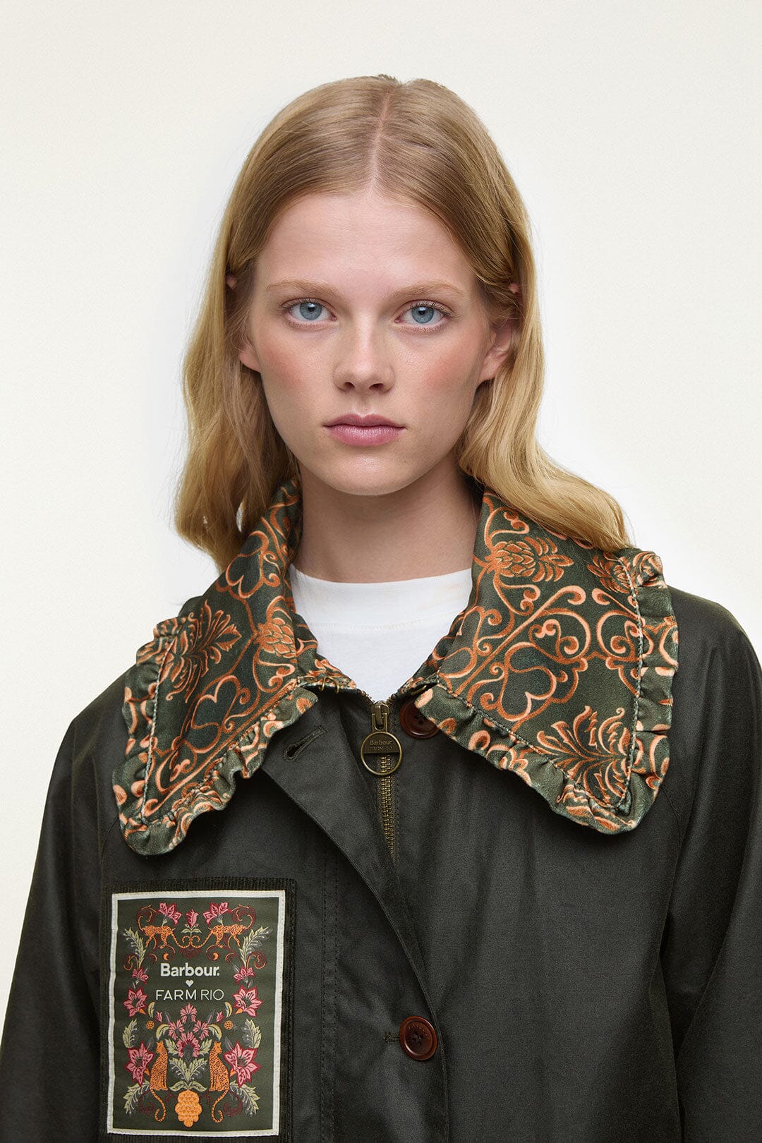 Maria-Clara Waxed Jacket - FARM Rio GREEN