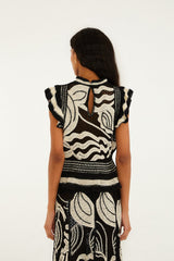 Seashell Crochet Top - FARM Rio BLACK