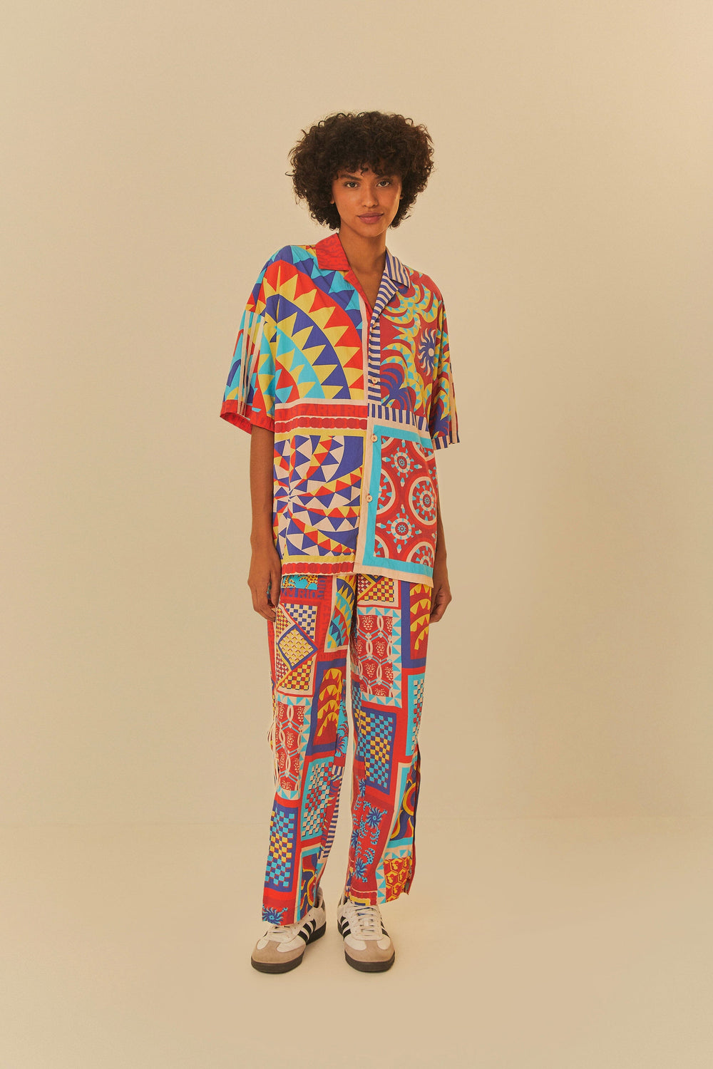 Adidas Farm Solar Kaleidoscope Blue Top - FARM Rio BLUE